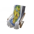 thumbnail image 4 of Earth Soft Flannel Fleece Throw Blanket, Globe of Earth Painted in Watercolors Cartography Geography Continents, Cozy Plush for Indoor and Outdoor Use, 50" x 60", Pale Blue Green Yellow, by Ambesonne, 4 of 6