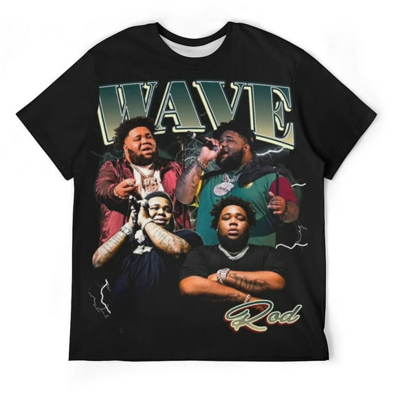 Rod Wave Unisex Short Sleeve T Shirt Daily Novelty 3D Printed T-Shirts Soft Comfortable Tee Shirt Top For Men And Women