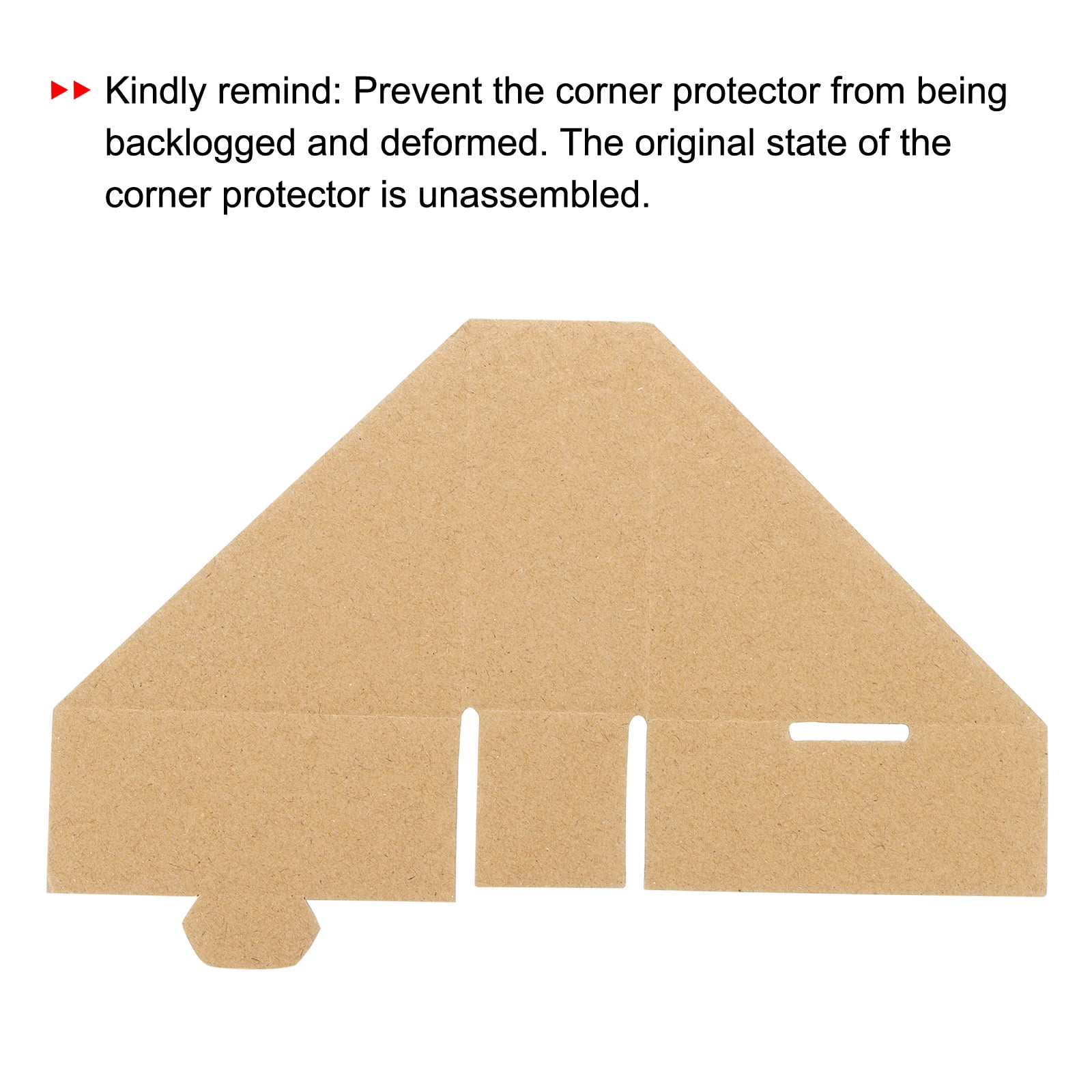 Cardboard Edge Protector 2” X 2” X 18”, Pack of 50 – V-Board Reinforced  Cardboard Corners for Shipping – White Kraft Cardboard Corners for Packing  –