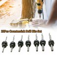 thumbnail image 2 of 22 Pcs Countersink Drill Bits avec Ensemble de Clés Profondeur Réglable Colliers d'Arrêt Menuiserie, 2 of 7
