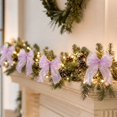 thumbnail image 6 of 12Pcs Iridescent Purple Christmas Bow Ornaments, Large Sheer Fabric Bows for Christmas Tree Wreath Garland Gift Wrap Holiday Decor, 6 of 6