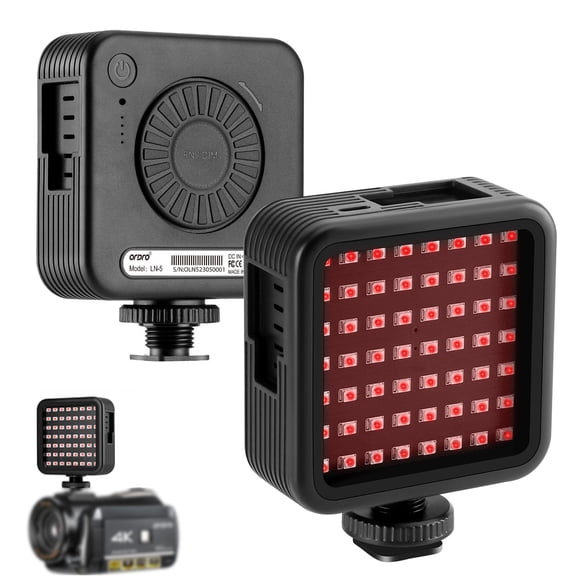 Luz de Visión Nocturna ORDRO LN-5 56 LEDs Alcance de 7.5 m