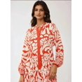 thumbnail image 2 of Printed Long Sleeve Viscose Maxi Dress, 2 of 6