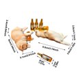 thumbnail image 2 of 2Pcs Resin Drunken Shiba Inu Figurine With Mini Beer Bottles Funny Tabletop Dashboard Decor Ornament For Car Interior Home Desk Shelf(Yellow-2Pcs Set), 2 of 4