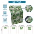 thumbnail image 6 of Tropical Palm Leaves Table Runner 70 Inches, Green Monstera Leaf Plants Summer Beige Bed Runner Dresser Scarves Tabletop for Indoor Outdoor Parties/Ceremony/Banquet, 13" x 70", 6 of 9