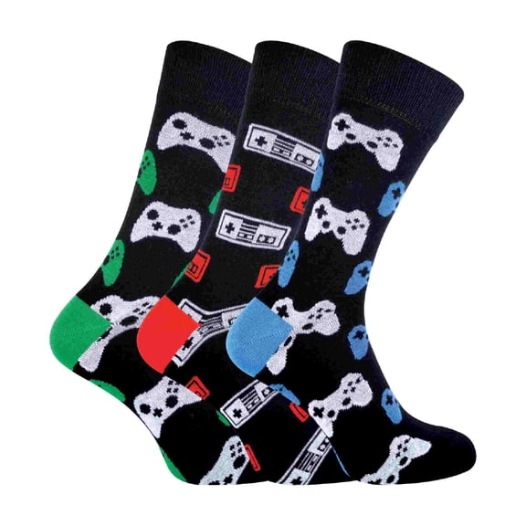 Sock Snob - Mens 3 Pack Retro Gaming Funky Novelty Video Game Socks