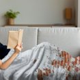 thumbnail image 3 of Brick Wall Soft Flannel Fleece Throw Blanket, Dated Damaged Peeling Room Covered White Paint Vintage Inspired City Decay Scene, Cozy Plush for Indoor and Outdoor Use, 70" x 90", Red, by Ambesonne, 3 of 5