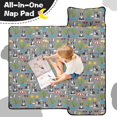 thumbnail image 4 of Boston Terrier and Sun Gray Pattern Teens Toddler Nap Mat with Pillow, Sleeping Mat Bag for Preschool Daycare 59"x22", 4 of 6