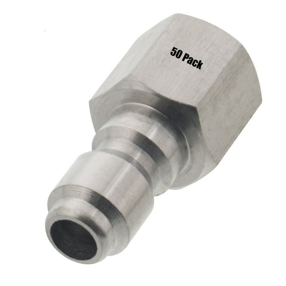(50) 1/4" FPT Female Stainless Steel Plug Quick Connect Coupler Pressure Washer