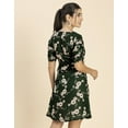 thumbnail image 3 of Moomaya Womens Short Sleeves Mini Dress, Sweetheart Neck, A-Line Dress, 3 of 8