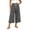 Multicolor#10, variant on Drawstring Elastic Waist Striped Wide Leg Cropped Pants for Women Casual Abstract Print Culottes with Side Pockets