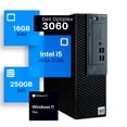 thumbnail image 1 of Restored Dell Optiplex 3060 Desktop Computer Intel i5-8500 (3.2) 16GB DDR4 RAM 250GB SSD Solid State Windows 11 Professional Home or Office PC (Refurbished), 1 of 7