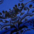 thumbnail image 5 of Homewish Goth Halloween Skull Blackout Curtains Set of 2 (52x84 Each),Retro Damask Curtain,Navy, 5 of 6