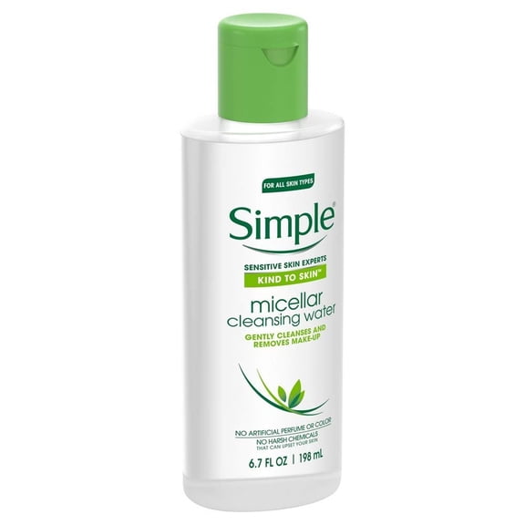 Simple Kind to Skin Cleansing Water, Micellar, 6.7 Ounce Pack of 6