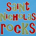 thumbnail image 3 of CafePress - Saint Nicholas Rocks Women's Dark T Shirt - Women's Traditional Fit Dark T-Shirt, 3 of 4