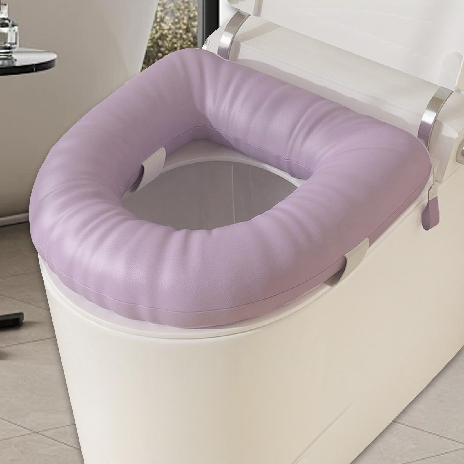 Raised Toilet Seat Soft Cushion Universal Pad Waterproof Easy Clean EVA for Elderly Bathroom Home Use