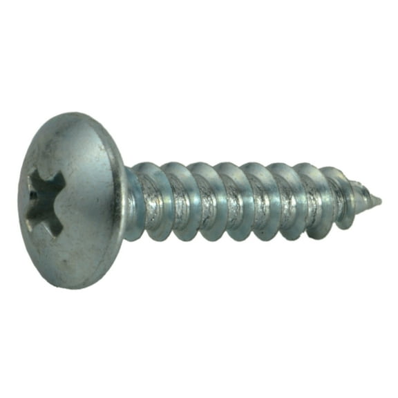 #8 x 3/4" Zinc Plated Steel Phillips Truss Head Sheet Metal Screws (35 pcs.)