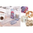 thumbnail image 4 of JIAXINGBING 4Pcs Portable Dental Floss Storage Box, Floss Dispenser, Floss Picks Case, Transparent Plastic, Cotton Swab Box, 4 of 7