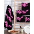 thumbnail image 2 of Dragon Flames Kitchen Dish Towels for Drying Dishes Set of 3, Purple Dragons Abstract Modern Art Waffle Weave Microfiber Hand Tea Bathroom Towels Quick Dry & Absorbent Towel 15.7x23.6, 2 of 7