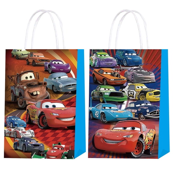 20 PCS Car Party Favor Bags, Car Paper Gift Bags Candy Goodie Bags Treat Bags for Birthday Party