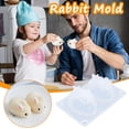 thumbnail image 1 of 3d Easter Bunny Silicone Rabbit Shape Cake Chocolate Desser Silicone Mold, 1 of 4