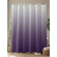 thumbnail image 4 of Purple Gray Shower Curtain, Gradient Waterproof Shower Curtain Set with 12 Hooks Lightweight Washable Fabric Shower Curtains for Bathroom 48x72 Inches, 4 of 6