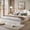White, variant on Huisuilinss Wood Platform Bed Without Headboard,Low Profile Bed Frame,Modern Minimalist Design Space-Saving Bed Frame With Wooden Slats,No Box Spring Needed,Easy Assembly