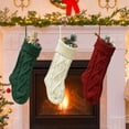 thumbnail image 4 of Gibobby Chimenea con grandes decoraciones Navidad Regalos de Navidad Medias clásicas Medias de punto de Navidad Medias colgantes Decoración interior para el(Red D), 4 of 5