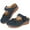 Blue, variant on Ecetana Clogs for Women Slip On Shoes Comfort Women Mules Closed Toe Sandals with Hook Loop