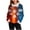 A07_Multicolor, variant on Women's Christmas Print Sweater Long Sleeve Round Neck Pullover Top with Faux Fur Collar Ribbed Knit Texture Plush Winter Warm Cozy Casual Loose Fit Holiday Party Wear