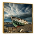 thumbnail image 2 of Designart "Simplistic Seaside Boat Panorama" Coastal Boat Floater Framed Canvas Prints, 2 of 5