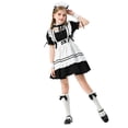 thumbnail image 6 of Mikilon Colorful House Girls Maid Fancy Dress Size 2-9 Years Patchwork Color Short Sleeve Double Layer Dress, 6 of 6
