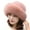 Pink, variant on Topyecel Faux Fur Trimmed Winter Fashion Hat for Women Fashionable Outdoor Warm Hats