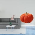 thumbnail image 2 of Estatua de gato con calabaza, escultura decorativa de animal, adorno artesanal para chimenea, sofá, cama, dormitorio o habitación., 2 of 8