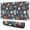 Blue Baseball Stadium, variant on Long Mouse Pads for Desk,Blue Soccer Themed Pattern Desk Mats on Top Of Desks, Desk Mouse Pad Extra Large with 3mm Non-Slip Base and Stitched Edge for Gaming,Office,Work,Home 31.5"x11.8"