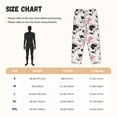 thumbnail image 2 of Salouo Lilies Flowers Print Women's Pajama Pants Casual Loose Sweatpants PJs Flowy Pants Drawstring Palazzo for Women Wide Leg Pants Lounge Pajama -Medium, 2 of 8
