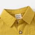 thumbnail image 5 of YTDSCS Toddler Kids Long-Sleeved Shirt for Boys Fall Solid Color Dress Shirt with Pocket Baby Spring Blouse Tops 2-7T, 5 of 9