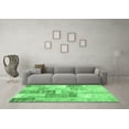 thumbnail image 3 of Ahgly Company Indoor Square Patchwork Emerald Green Transitional Area Rugs, 3' Square, 3 of 4
