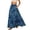 A-Blue252, variant on XIAOCHA Elastic Waist Graphic Print Maxi Skirt for Women Flowy Casual Galaxy Inspired Long Skirt