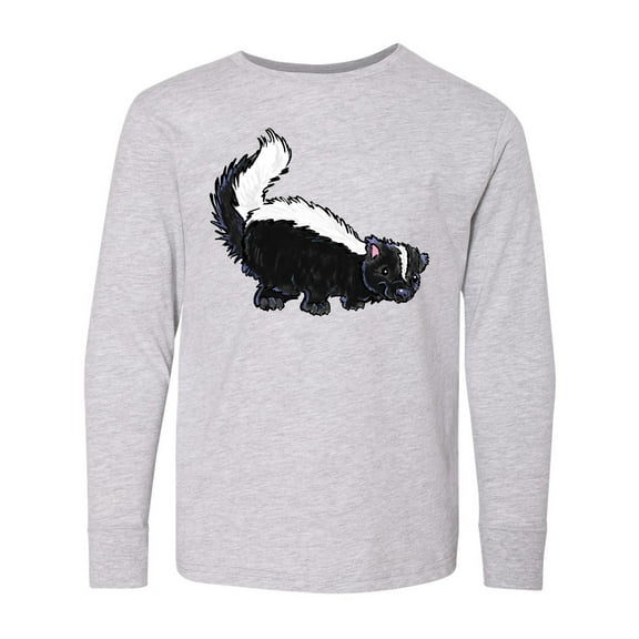 Inktastic Animals Cute Skunk Long Sleeve Youth T-Shirt