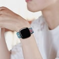 thumbnail image 4 of Fitbit versa 2 sense sport bands, 4-pack adjustable nylon straps boho rainbow green arrow, 4 of 4