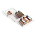 thumbnail image 5 of mDesign Expandable Plastic Spice Rack Drawer Organizer, 3 Tiers, 2 Pack - Clear, 5 of 8