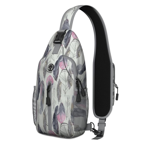 Sac à Bandoulière Floral Boho Vintage Artistique pour Étudiants et Usage Extérieur