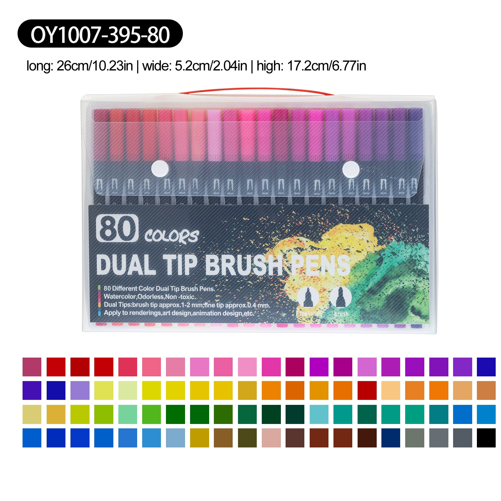 ASOVNXF Dual Coloring Markers Brush Pens, 80 Fine Point Art Markers,Coloring Markers for Adults Coloring Books No Bleeding, for Adult Book Cards Drawing Craft Kit Teacher Office Supplies