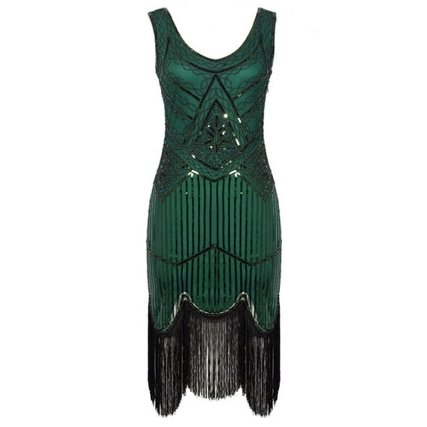 Azrian,Womens Plus Size Dress,Women's Spring And Summer Round Neck  Sleeveless Sequin Ball Tassel Dress Party Banquet Dance Dress Mini Dress in  - Walmart Business Supplies