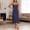 Navy, variant on Women Nightgown Adjustable Spaghetti Strap Nightgown Soft Round Neck Long Sleepshirt for Women Comfortable Rest