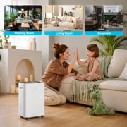 Electactic 15 Pint Dehumidifier, 3000 Sq.ft Coverage Area with Auto Defrost & Drain, 24H Timer (MAX 45Pint at 86℉, 80%RH )