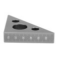 thumbnail image 3 of Regla de ángulo recto 45/90 grados aleación de aluminio mate Mini regla de ángulo recto herramienta de medición de carpintería, 3 of 14