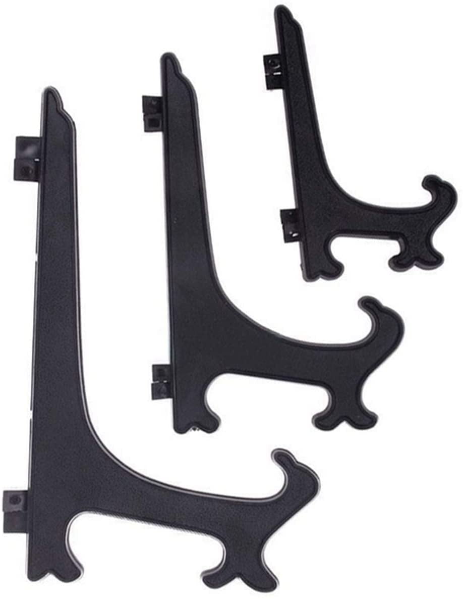 Plastic 3-12inch Picture Frame Stand Dishes Plate Holder Easels Display Stand Picture Easel at Weddings(3inch 12PCS)