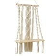 thumbnail image 1 of veasfak Bohemian Macrame Tapestry Wall Hanging Shelf Floating Shelves Craft Knitted Rope D, 1 of 9